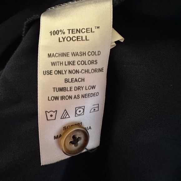 Quince Vintage Wash Tencel Button Front Dress - Picture 4 of 5